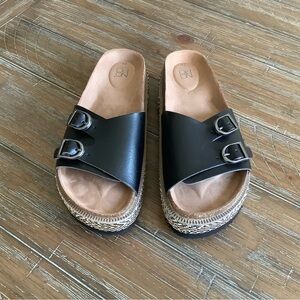 Women's Black Slide Sandals